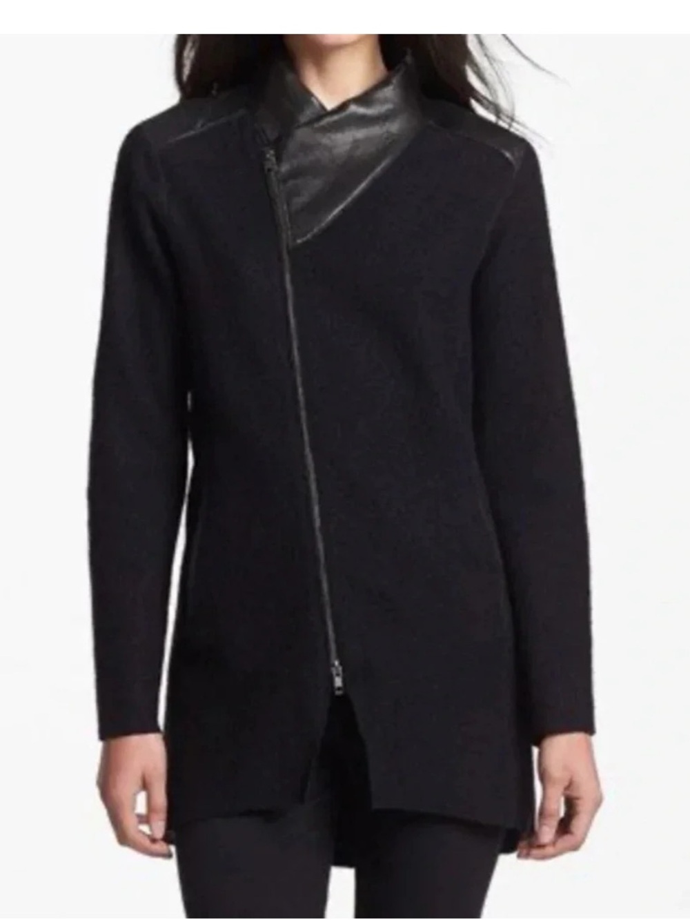 Eileen Fisher Boiled Wool Jacket
Full Asymmetric Zip